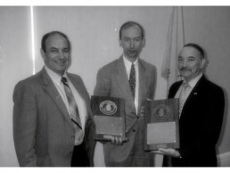 Photo of Dr. Delgado receives award from the Association of Teachers & Educators