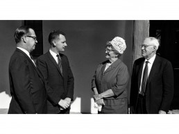 Photo of Dr. & Mrs. Louis Larson's visit NMSD - 1966