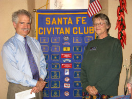Photo of Dr. Stern at Santa Fe Civitan Club meeting