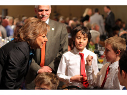 Photo of Students meeting Governor Martinez - March 2014
