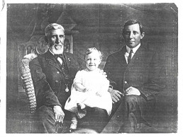 Photo of 3 generations of Connors. (From left) Wesley O. Connor, Sr., Wesley O. Connor III & Wesley O. Connor, Jr.
