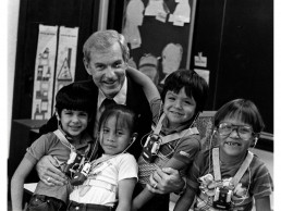 Photo of Dr. Brasel with students