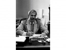 Dr. Photo of Brasel in his office