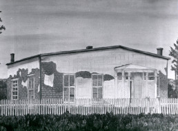 1st School Building - Oil Painting by Art Teacher, Elody Wukadinovich