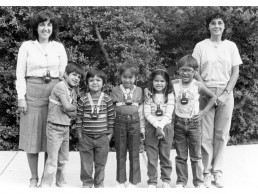 Photo of Dr. Gallegos, Diane King & Students