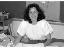 Photo of Dr. Gallegos in her first classroom