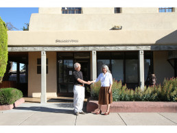 Photo of Dr. Stern Welcoming Dr. Gallegos as Superintendent -2015